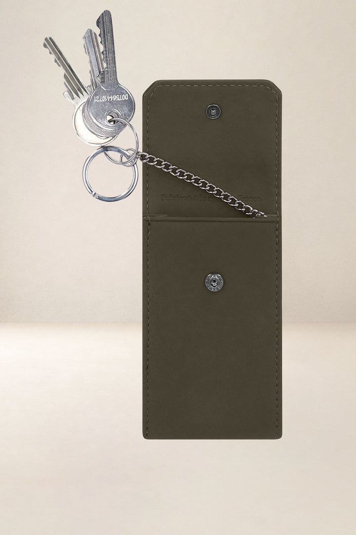 Accessoire en cuir en cuir pleine fleur ENCELADE coloris bronze, vue intérieure n°1 – Ateliers Fourès