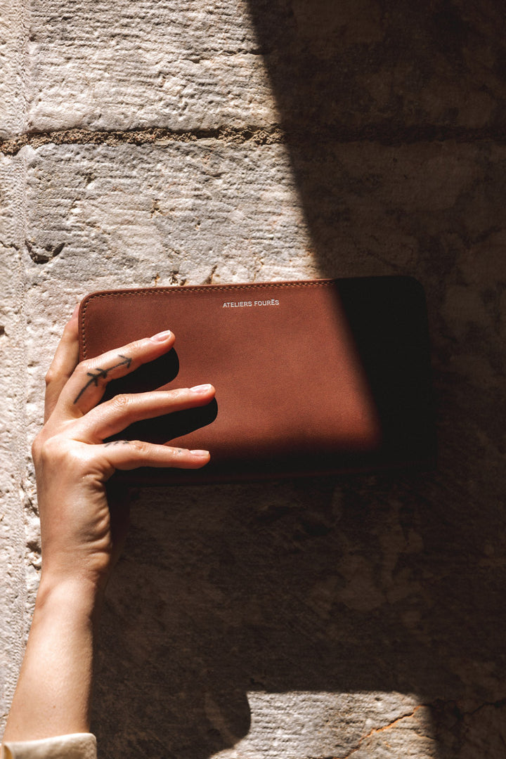 Grand portefeuille en cuir