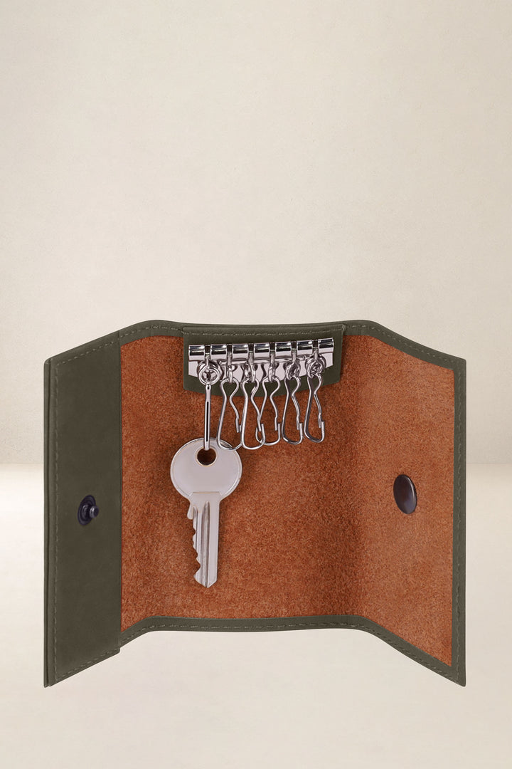 Accessoire en cuir en cuir pleine fleur ILION coloris bronze, vue intérieure n°1 – Ateliers Fourès