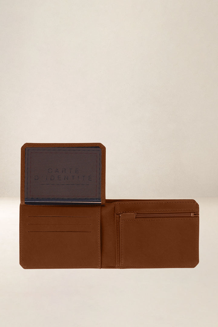 Portefeuille medium en cuir pleine fleur ULYSSE coloris fauve, vue intérieure n°2 – Ateliers Fourès