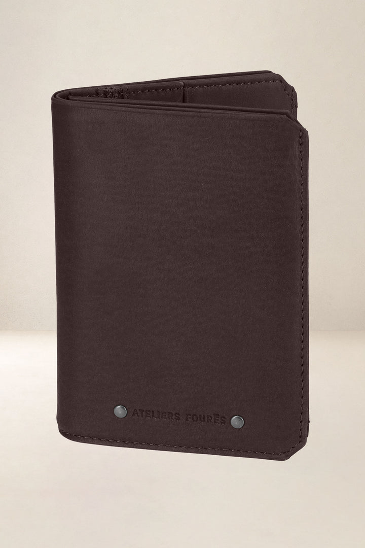 Grand portefeuille en cuir pleine fleur PROMÉTHÉE coloris mustang, vue intérieure n°3 – Ateliers Fourès