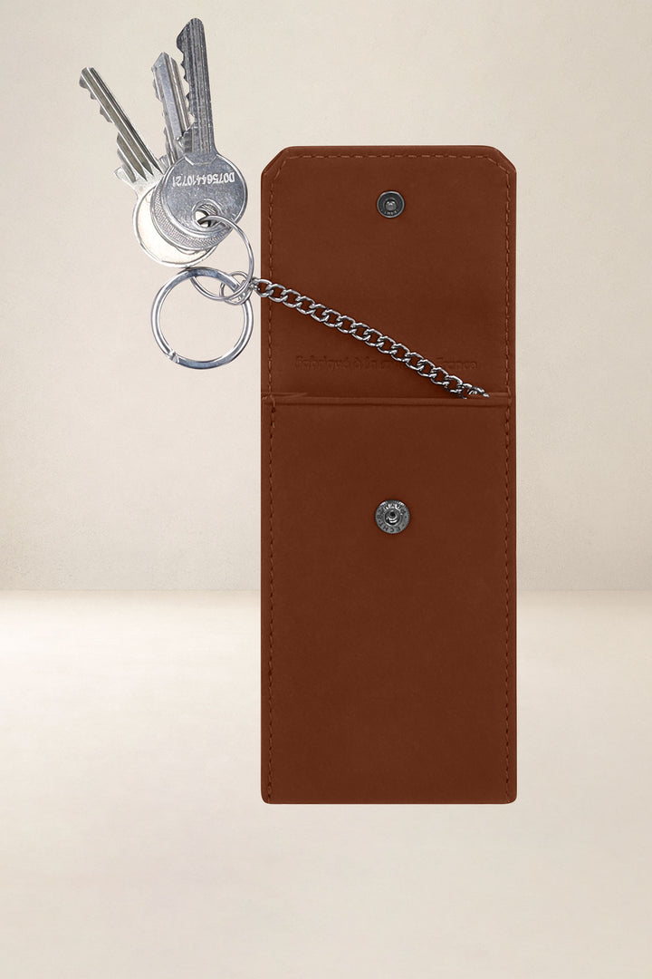 Accessoire en cuir en cuir pleine fleur ENCELADE coloris fauve, vue intérieure n°1 – Ateliers Fourès
