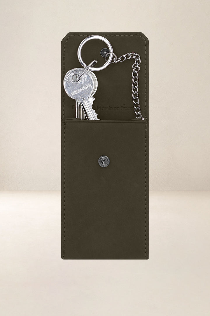 Accessoire en cuir en cuir pleine fleur ENCELADE coloris bronze, vue intérieure n°2 – Ateliers Fourès