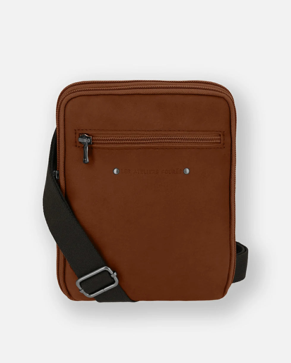 Damasène Sacoche organisée cuir homme Made in France