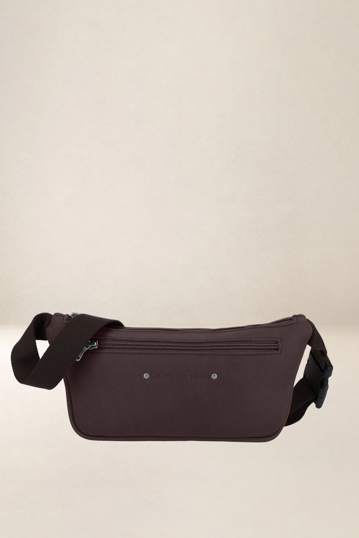 Holster en cuir pleine fleur OURÉA coloris mustang, vue d’ensemble – Ateliers Fourès