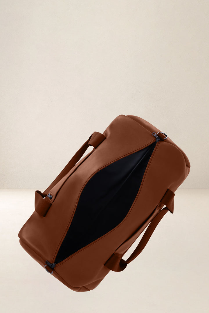 Sac de voyage en cuir pleine fleur ARGOS coloris fauve, vue intérieure n°1 – Ateliers Fourès
