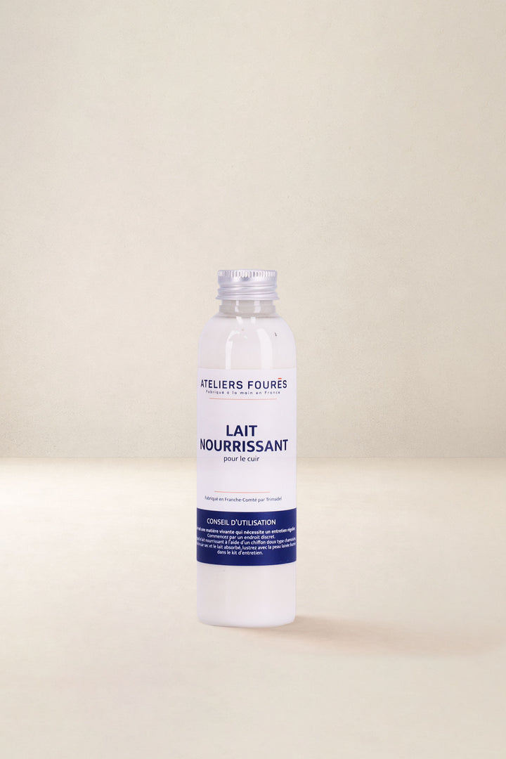 Accessoire en cuir en cuir pleine fleur LAIT NOURRISSANT CUIR, vue d’ensemble – Ateliers Fourès