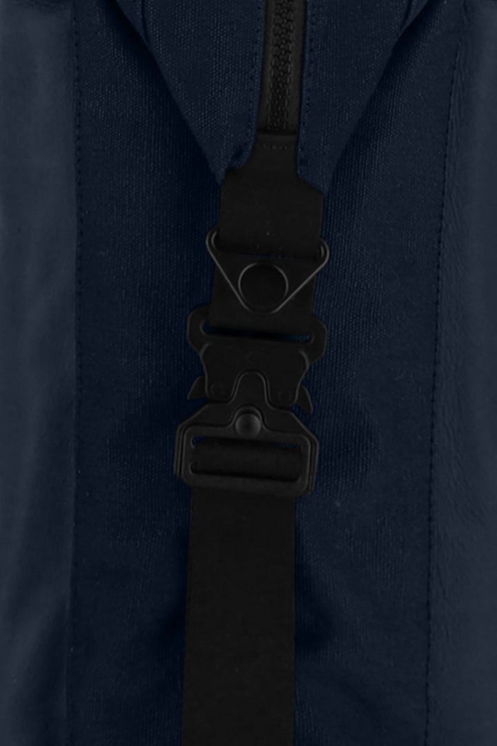 Sac de travail en cuir pleine fleur ARISTOTE coloris minuit, vue intérieure – Ateliers Fourès